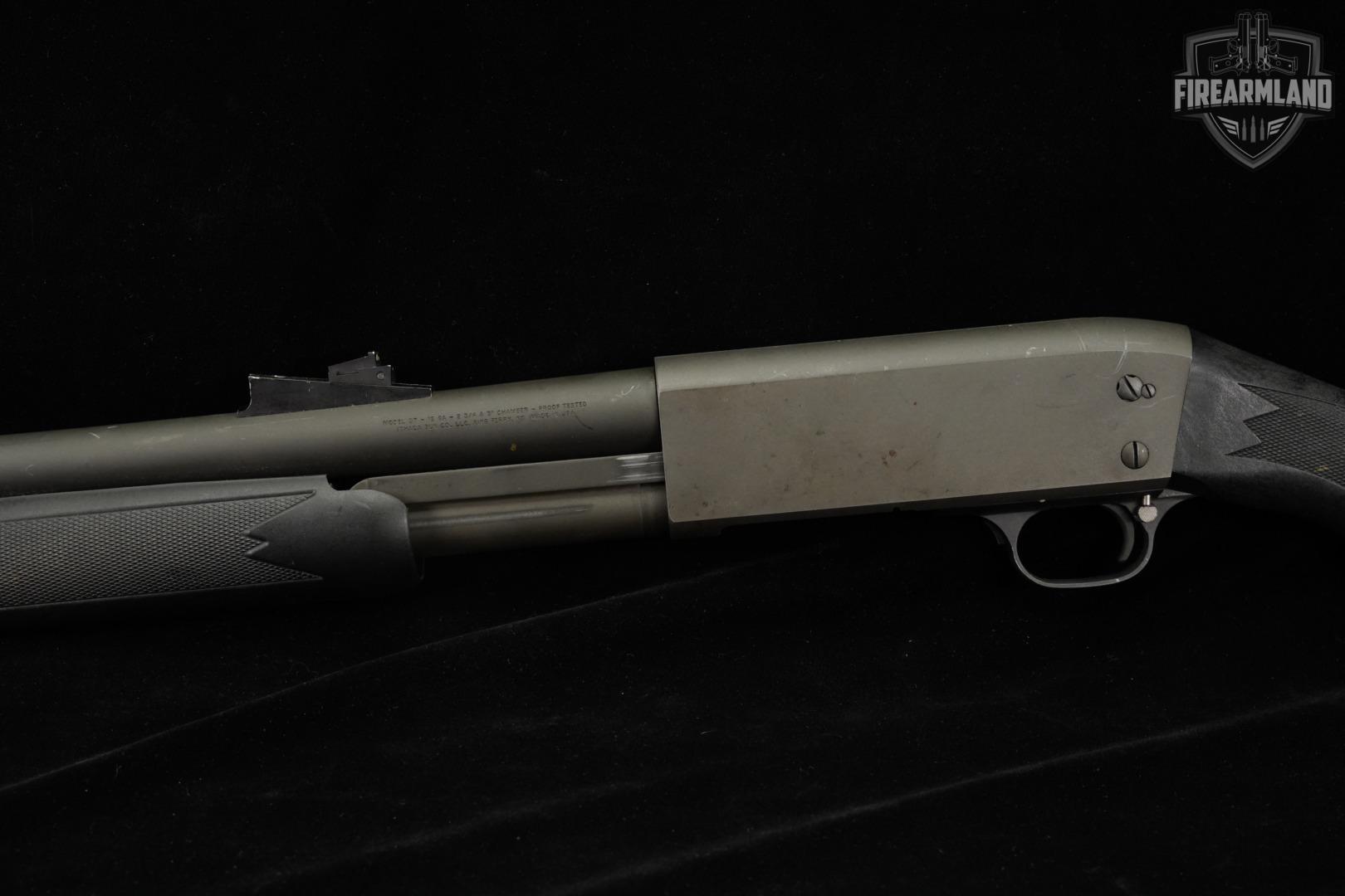 Ithaca Model 37 12-Gauge Gray/Green & Black Slam-fire M37-img-8