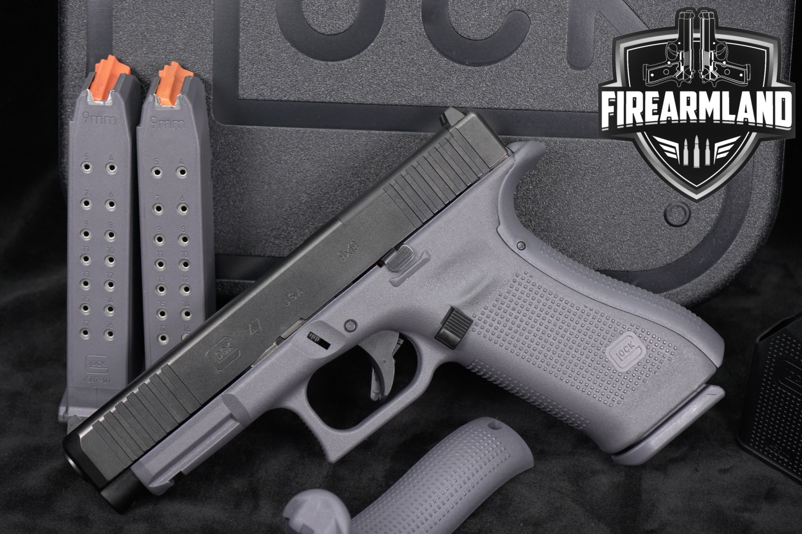Glock G47 Gen5 MOS 9mm Luger Two-Tone Black & Gray in Excellent Condition Thumbnail
