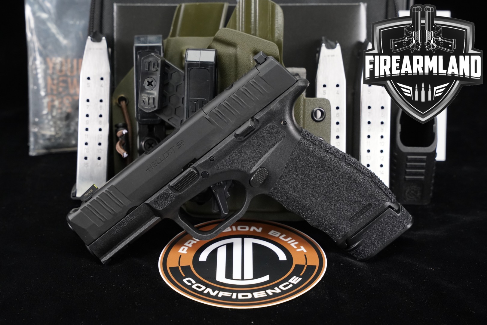 Langdon Tactical Technologies (LTT) Springfield Armory Hellcat Pro Comp OSP 9mm Luger Black in Very Good Condition Thumbnail