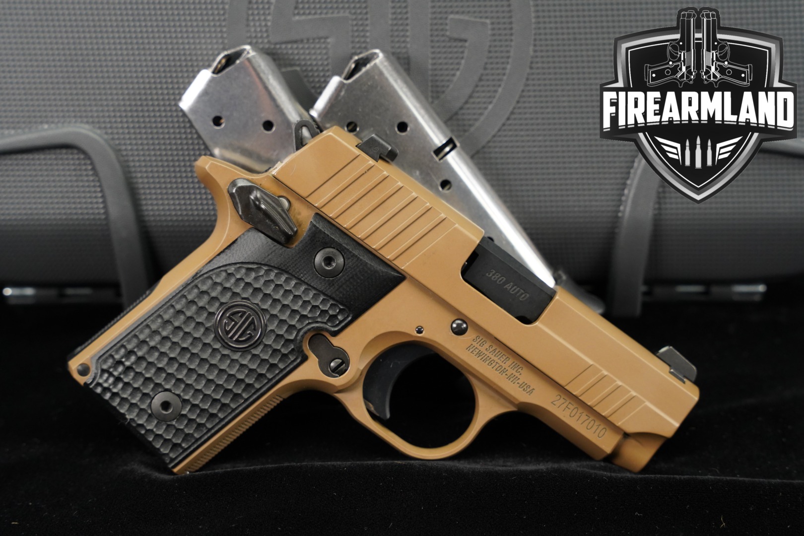 Sig Sauer P238 Emperor Scorpion 380 ACP 2.7" FDE P 238 +3 MAGS & ORIG CASE-img-0