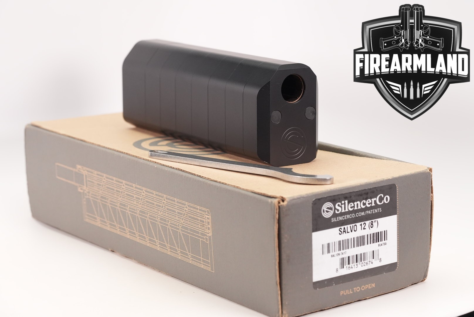 SilencerCo Salvo 12K 12 Gauge 8.66" Suppressor Silencer +ORIG BOX-img-0