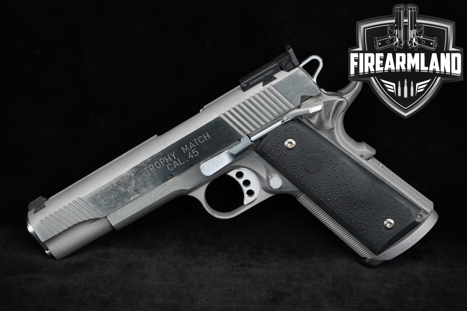 Springfield Armory 1911 Trophy Match .45 ACP Stainless in Very Good Condition Thumbnail