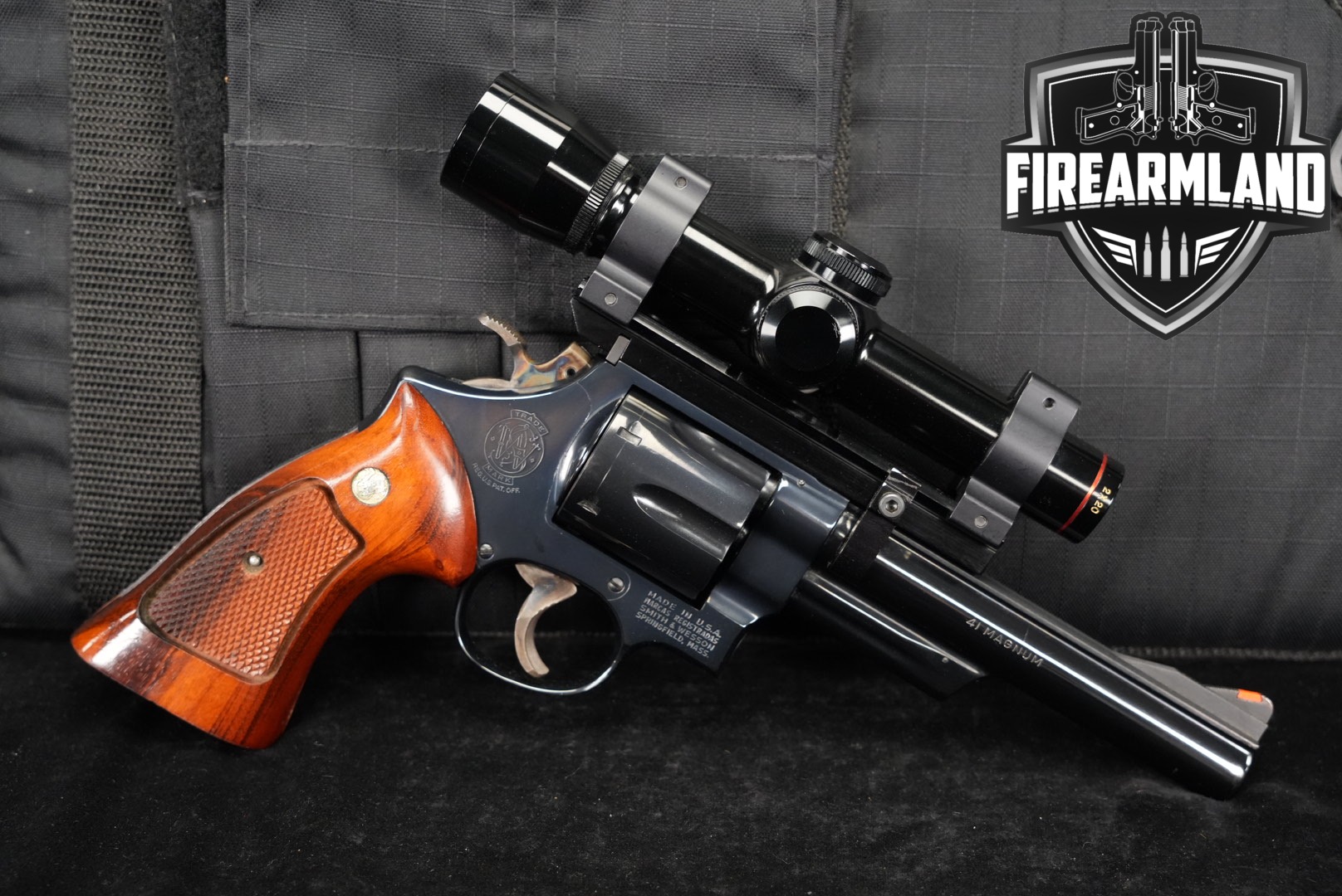 1975-1976 Smith & Wesson Model 57 No Dash S&W 41 Rem Magnum +SIMMONS SCOPE-img-0