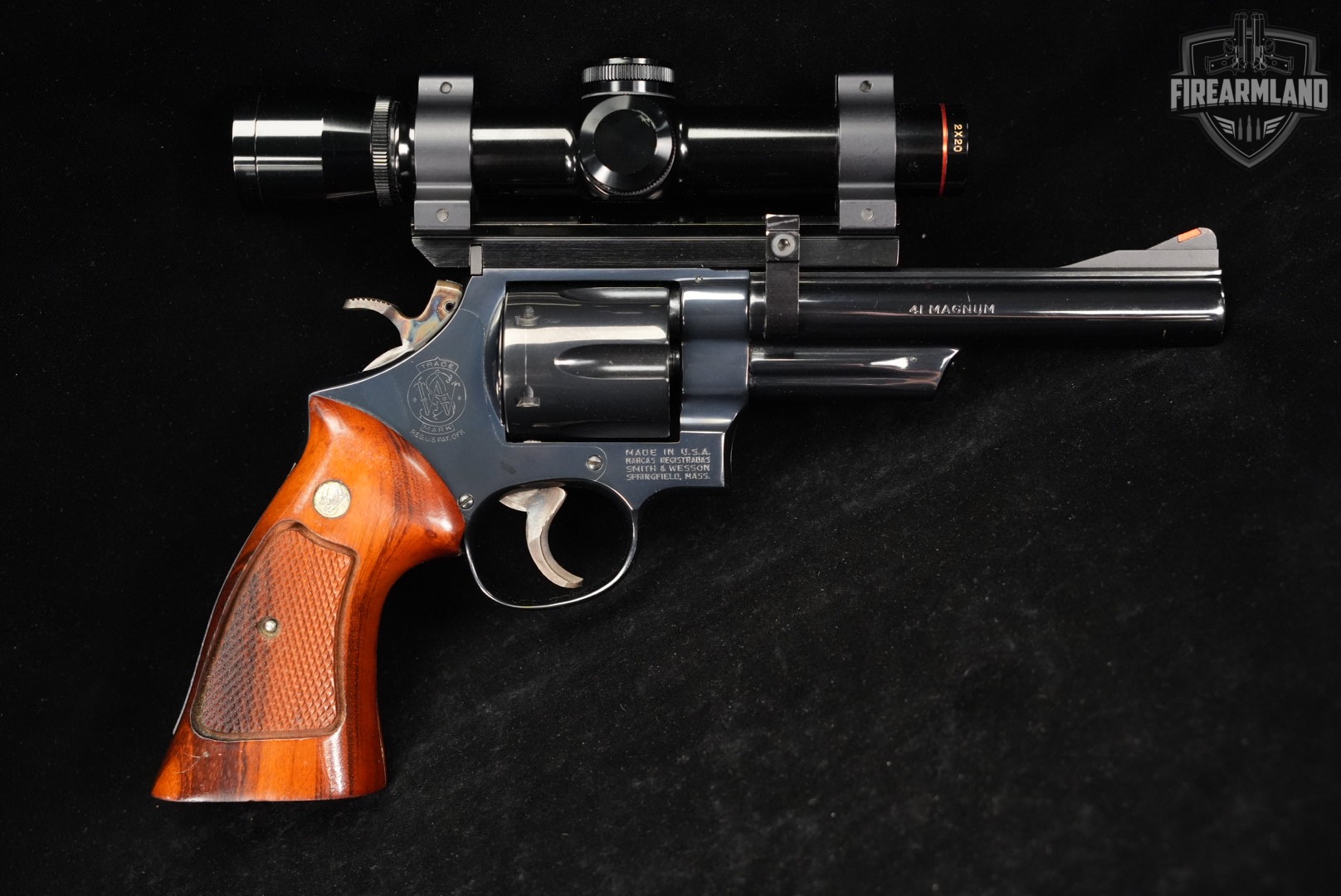 1975-1976 Smith & Wesson Model 57 No Dash S&W 41 Rem Magnum +SIMMONS SCOPE-img-3