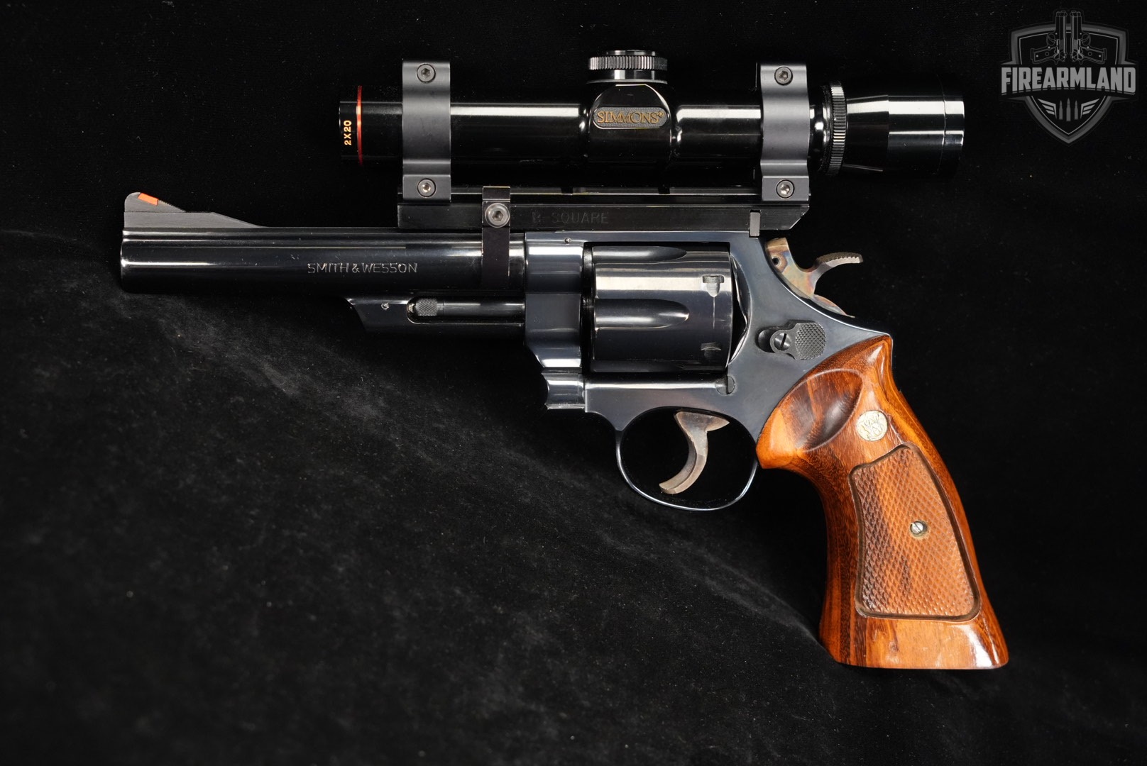1975-1976 Smith & Wesson Model 57 No Dash S&W 41 Rem Magnum +SIMMONS SCOPE-img-4