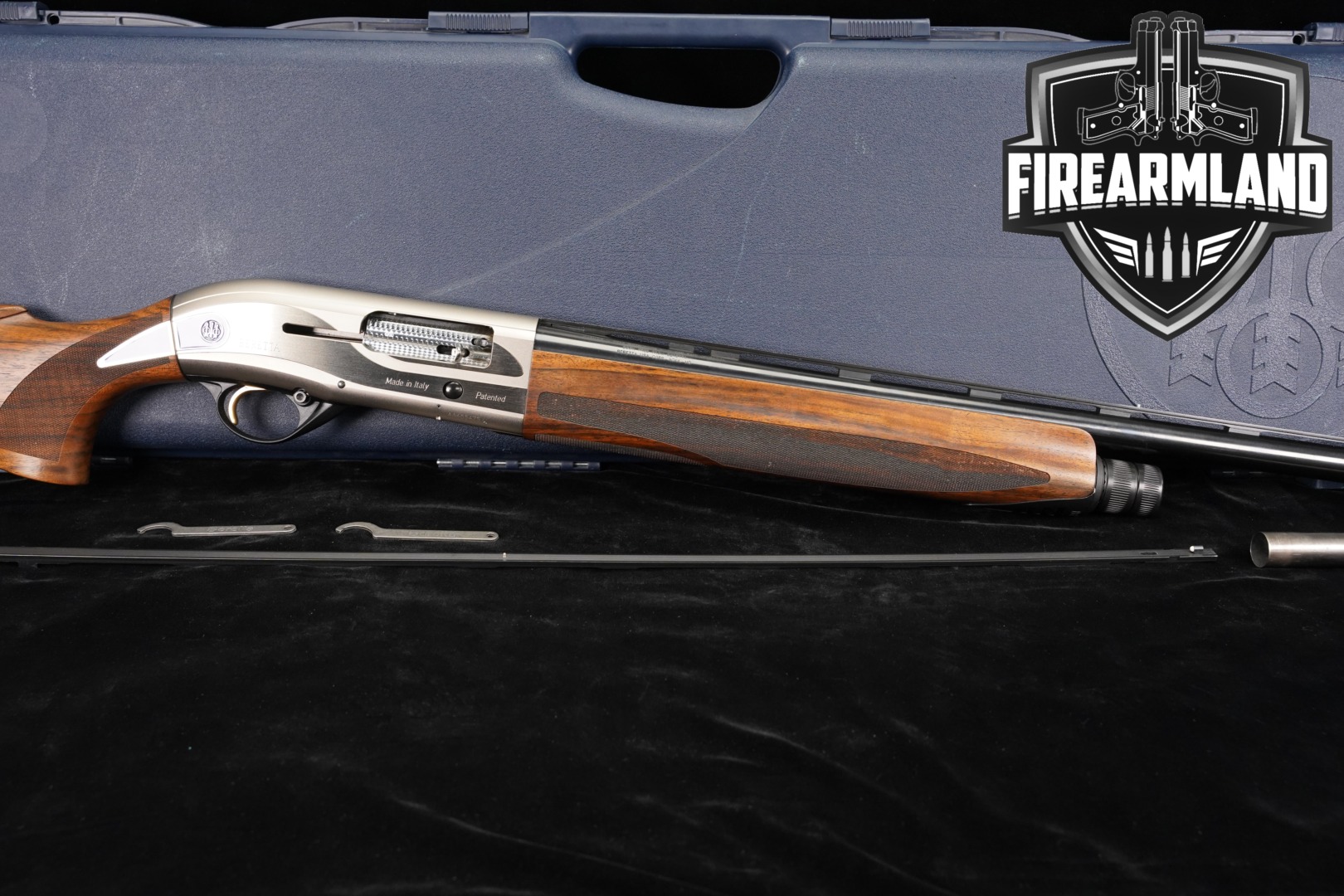 P. Beretta AL 391 Teknys Sporting 12 Gauge Satin Nickel & Walnut in Good Condition Thumbnail