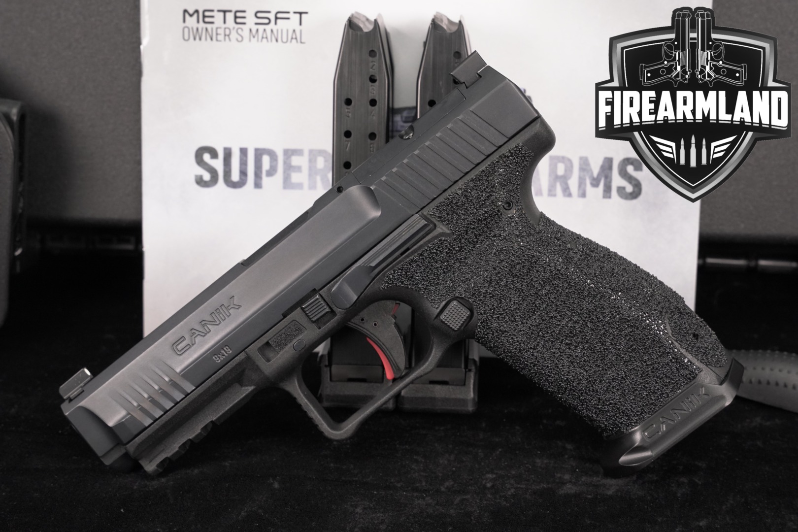 Canik METE SFT Optics-Ready 9mm 4.46" +3 MAGS, ORIG CASE & HOLSTER-img-0