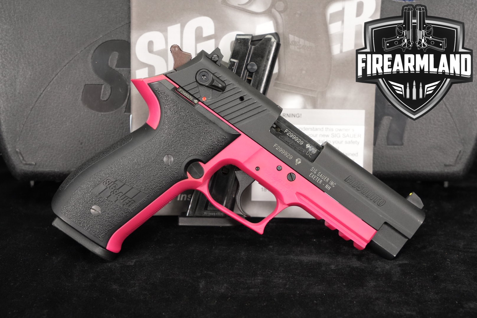 LIMITED Sig Sauer Mosquito Pink Frame 22LR 3.9" +2 MAGS & ORIG BOX-img-0