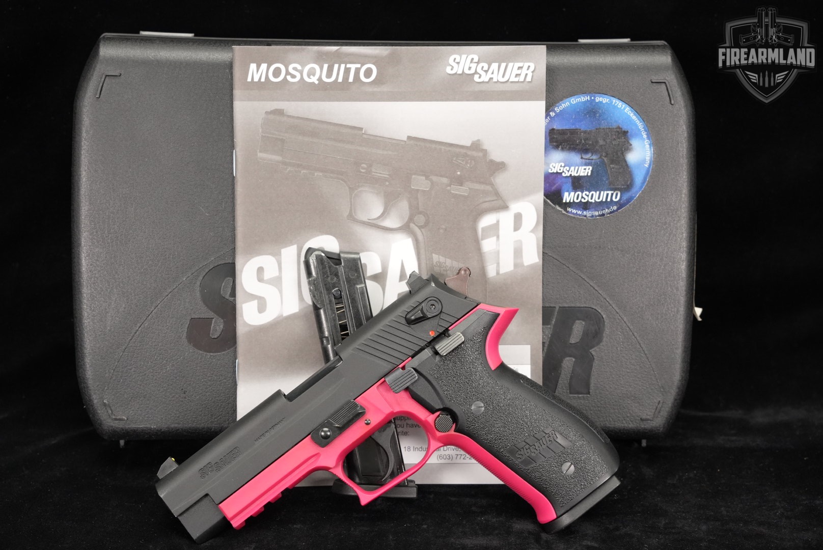 LIMITED Sig Sauer Mosquito Pink Frame 22LR 3.9" +2 MAGS & ORIG BOX-img-2
