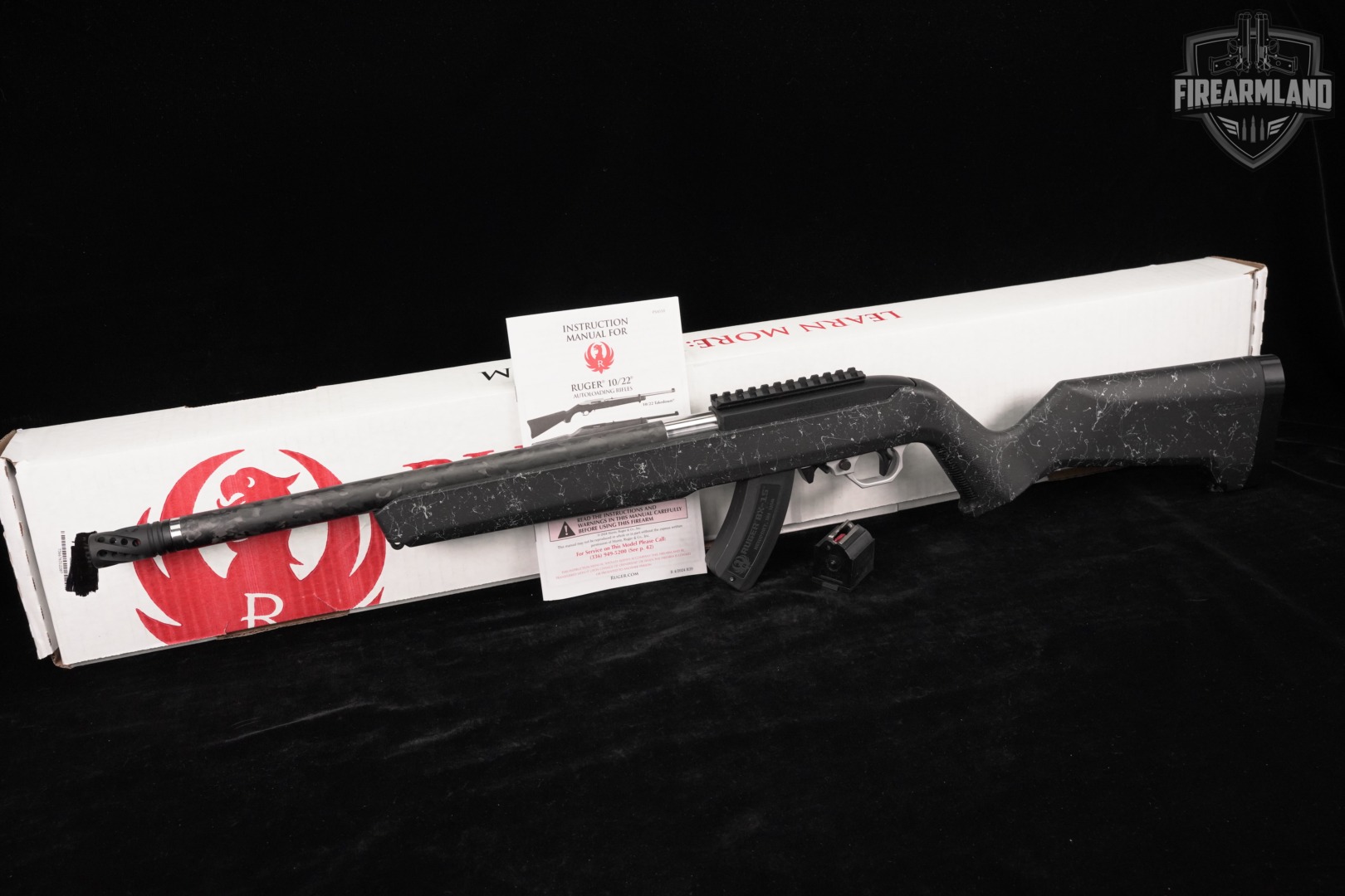 Ruger 10/22 Carbon Fiber 22LR 16.1" 1022 10 22 +2 MAGS & ORIG BOX-img-2