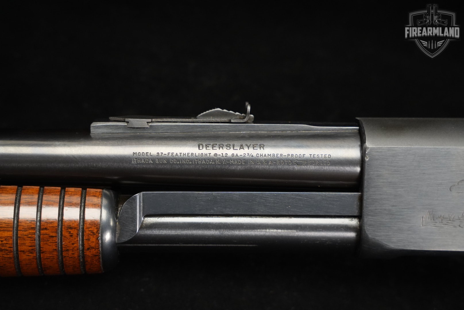Ithaca Model 37 Featherlight Deerslayer 12-Gauge 26" Blued M37 TAKEDOWN-img-18