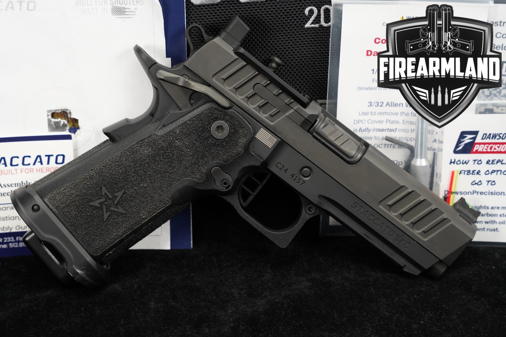 Staccato (STI) C V3, DPO 9mm Luger Black in Good Condition Thumbnail