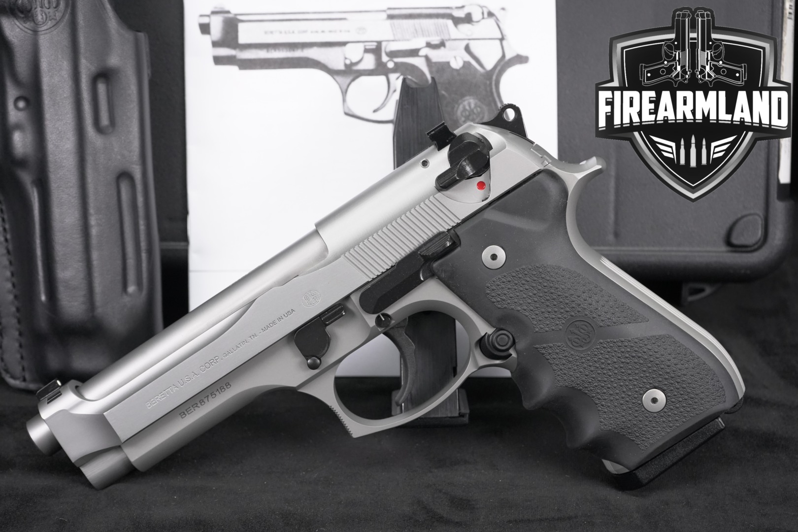Beretta 92FS Brigadier Inox 9mm Luger Inox in Excellent Condition Thumbnail