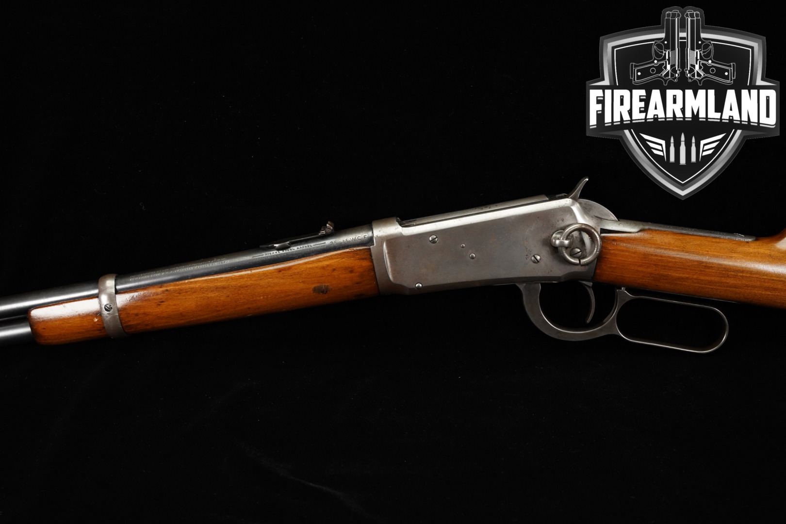 1907 Winchester Repeating Arms Model 1894 Saddle Ring Carbine .25-35 Winchester Blued & Wood in Fair Condition Thumbnail