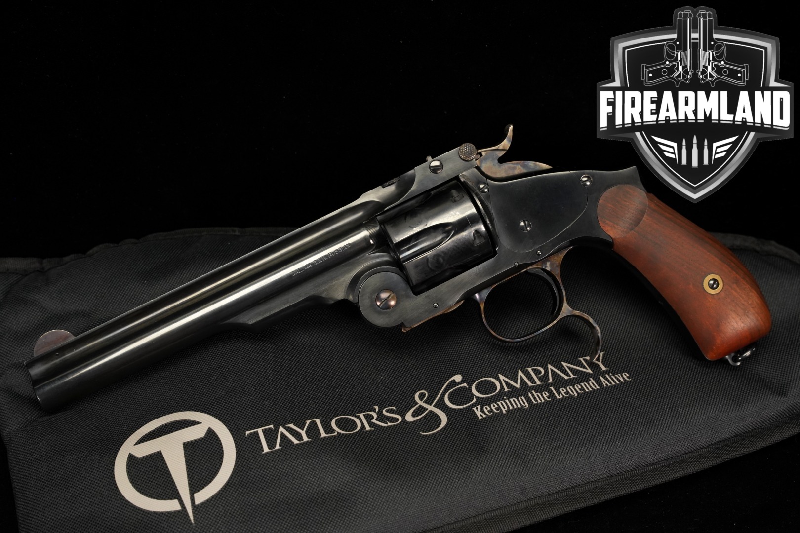 A. Uberti Model 3 Russian .44 S&W Russian Blued in Very Good Condition Thumbnail