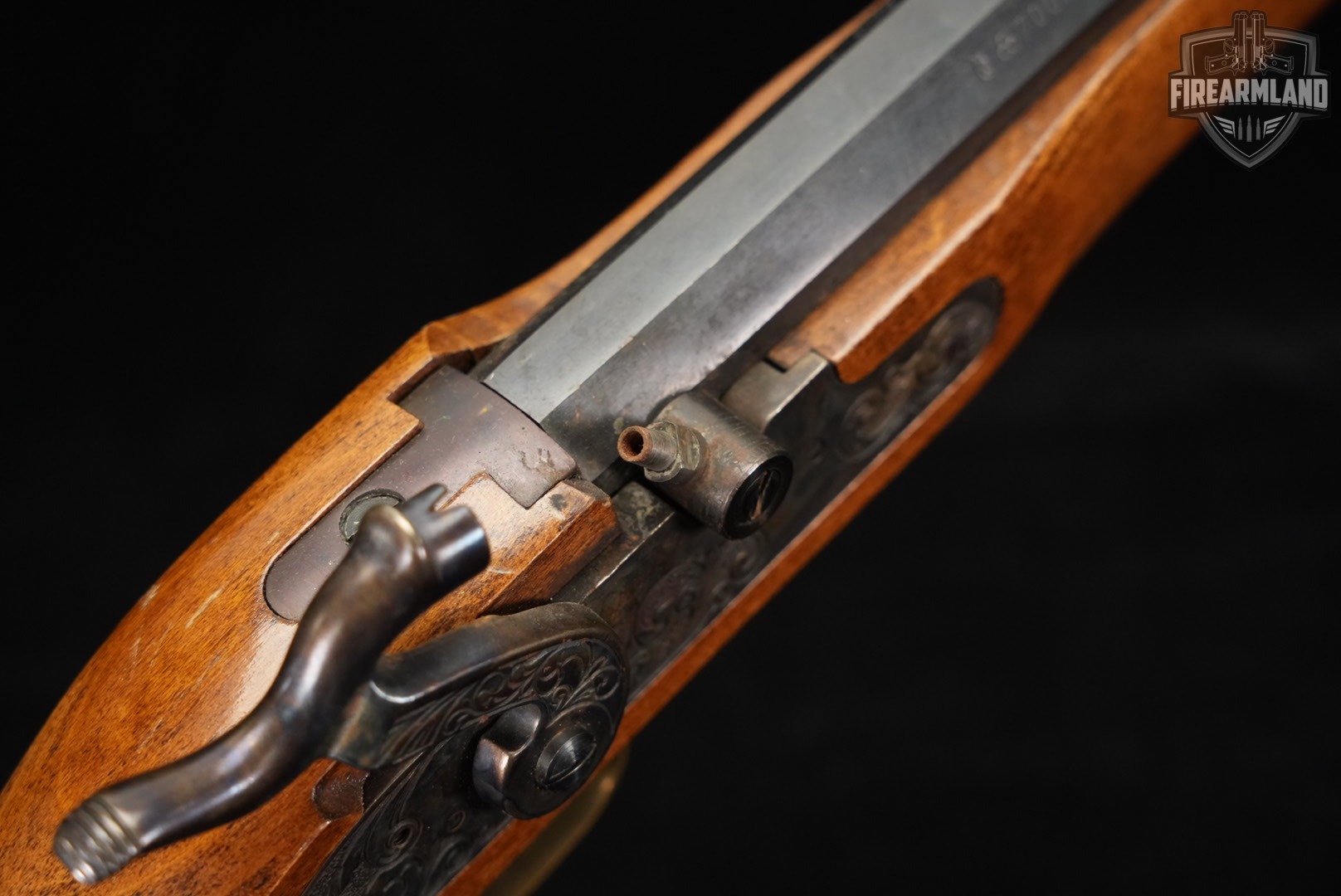 CVA Hawken Rifle Percussion 50 BPM 28" Varnished Hardwood OCTAGON-img-16