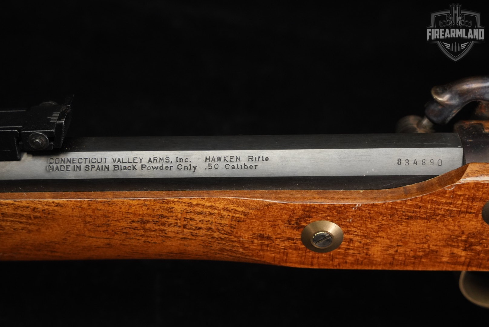 CVA Hawken Rifle Percussion 50 BPM 28" Varnished Hardwood OCTAGON-img-18