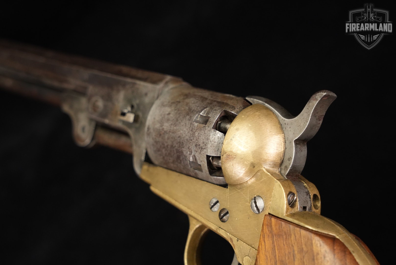 CVA 1851 Navy 36 Black Powder 7.5" Brass OCTAGON ITALY-img-10