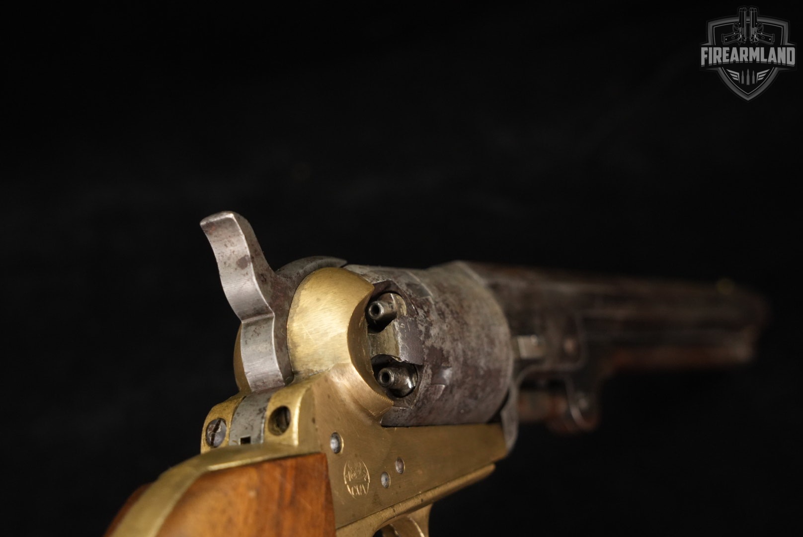 CVA 1851 Navy 36 Black Powder 7.5" Brass OCTAGON ITALY-img-12
