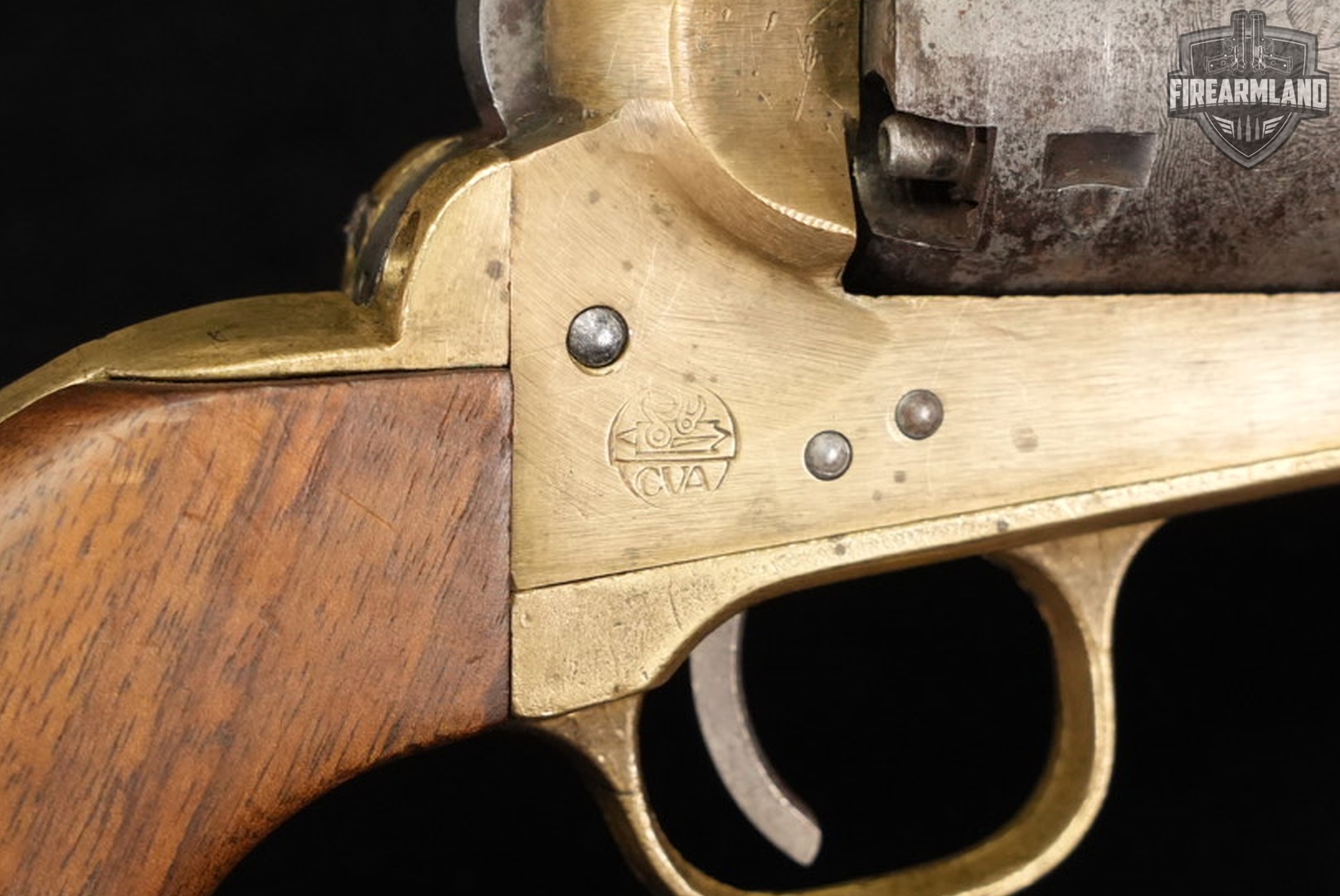 CVA 1851 Navy 36 Black Powder 7.5" Brass OCTAGON ITALY-img-15
