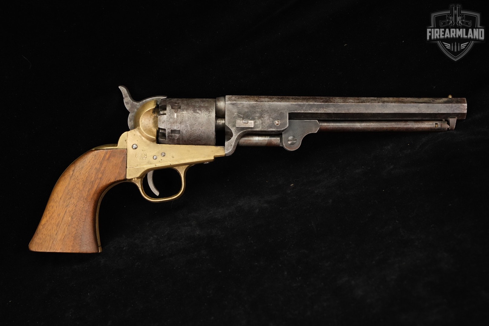 CVA 1851 Navy 36 Black Powder 7.5" Brass OCTAGON ITALY-img-2