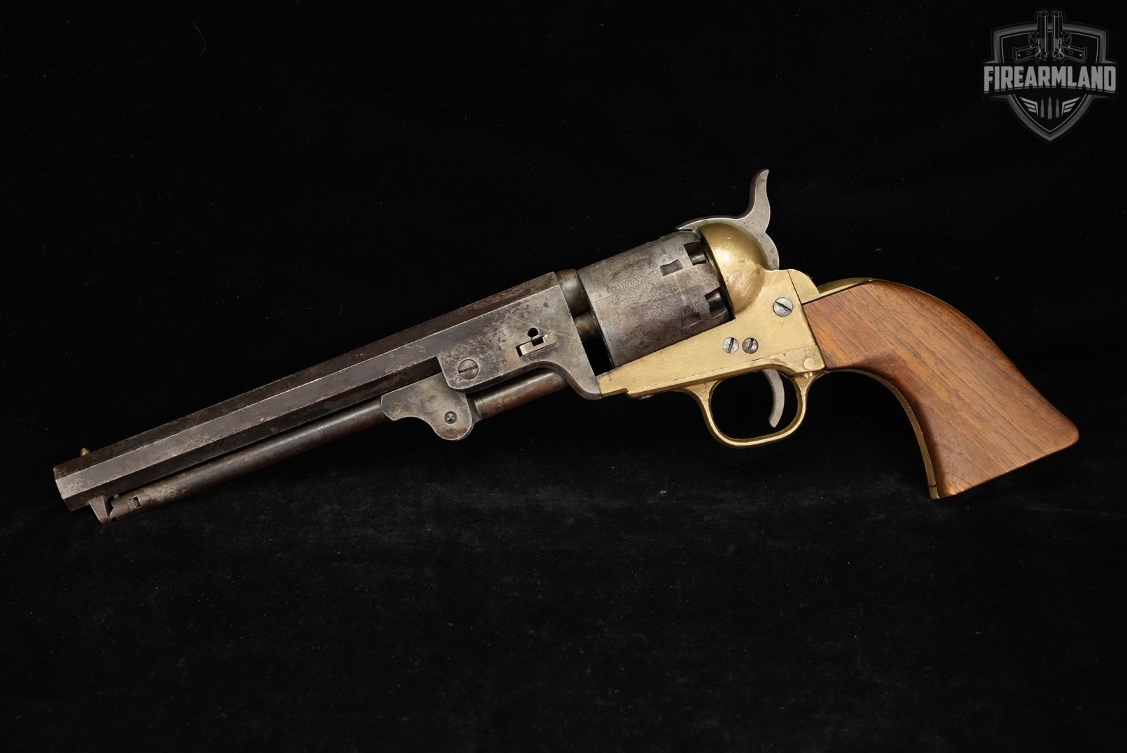 CVA 1851 Navy 36 Black Powder 7.5" Brass OCTAGON ITALY-img-3