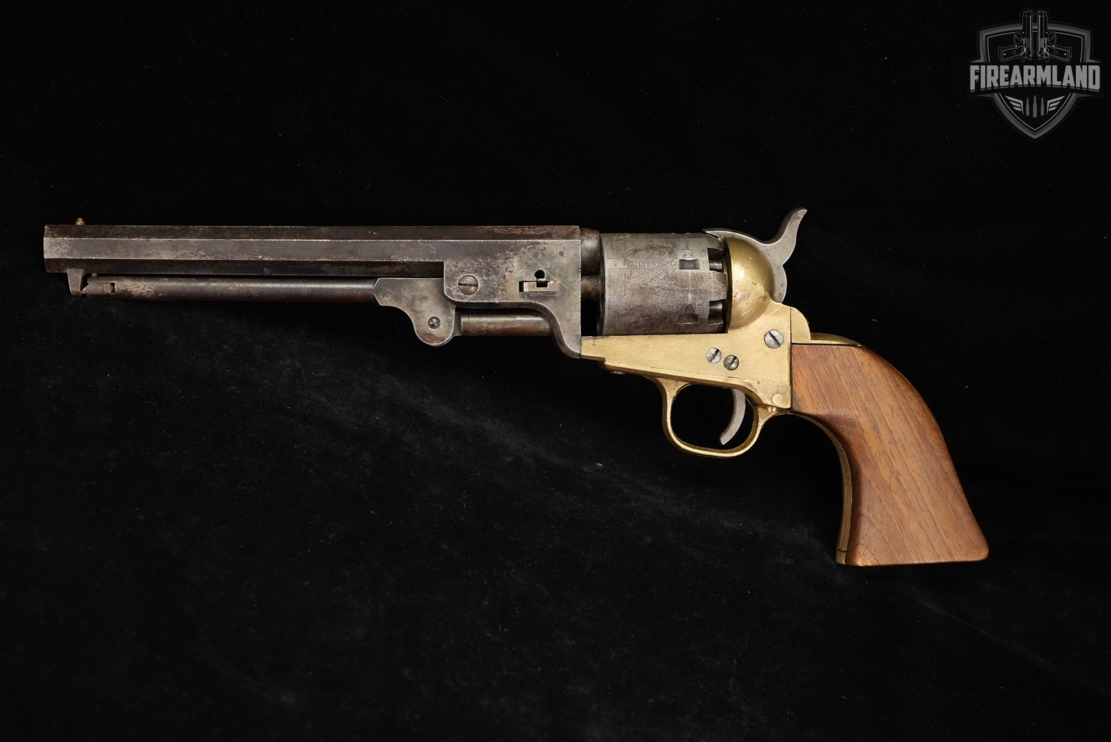 CVA 1851 Navy 36 Black Powder 7.5" Brass OCTAGON ITALY-img-4