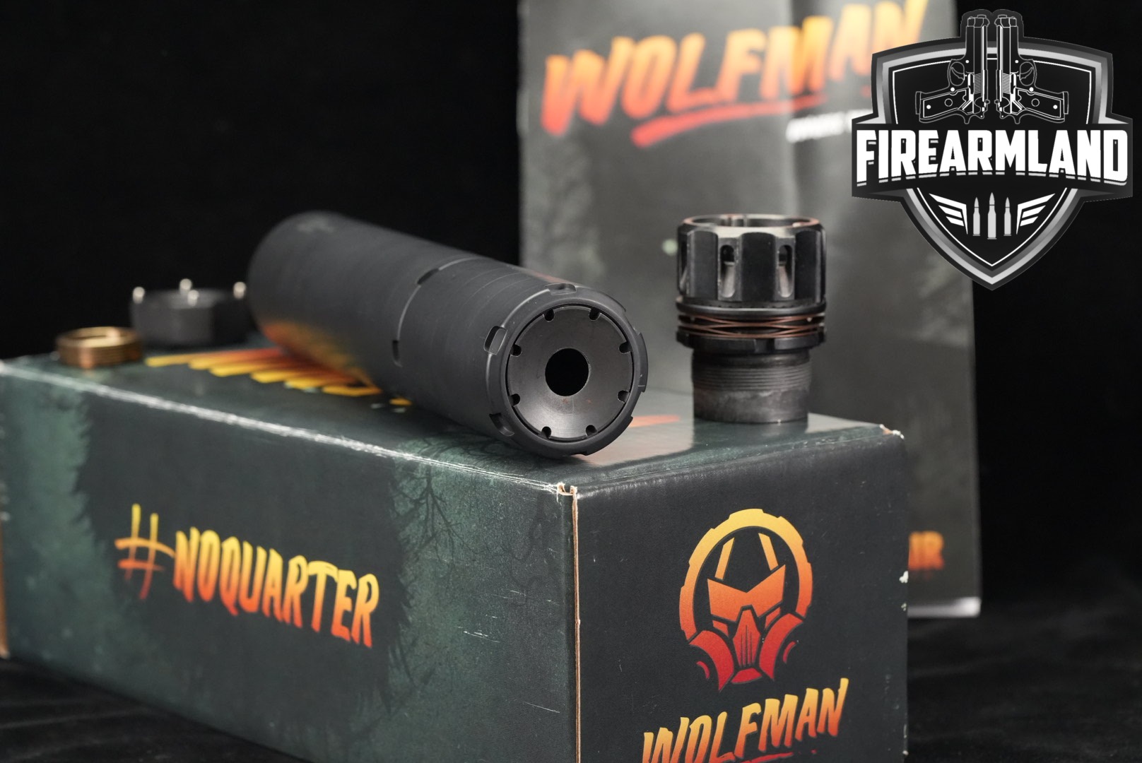 Dead Air Silencers Wolfman 9mm Luger 7.5" Suppressor Wolf Man Silencer-img-0