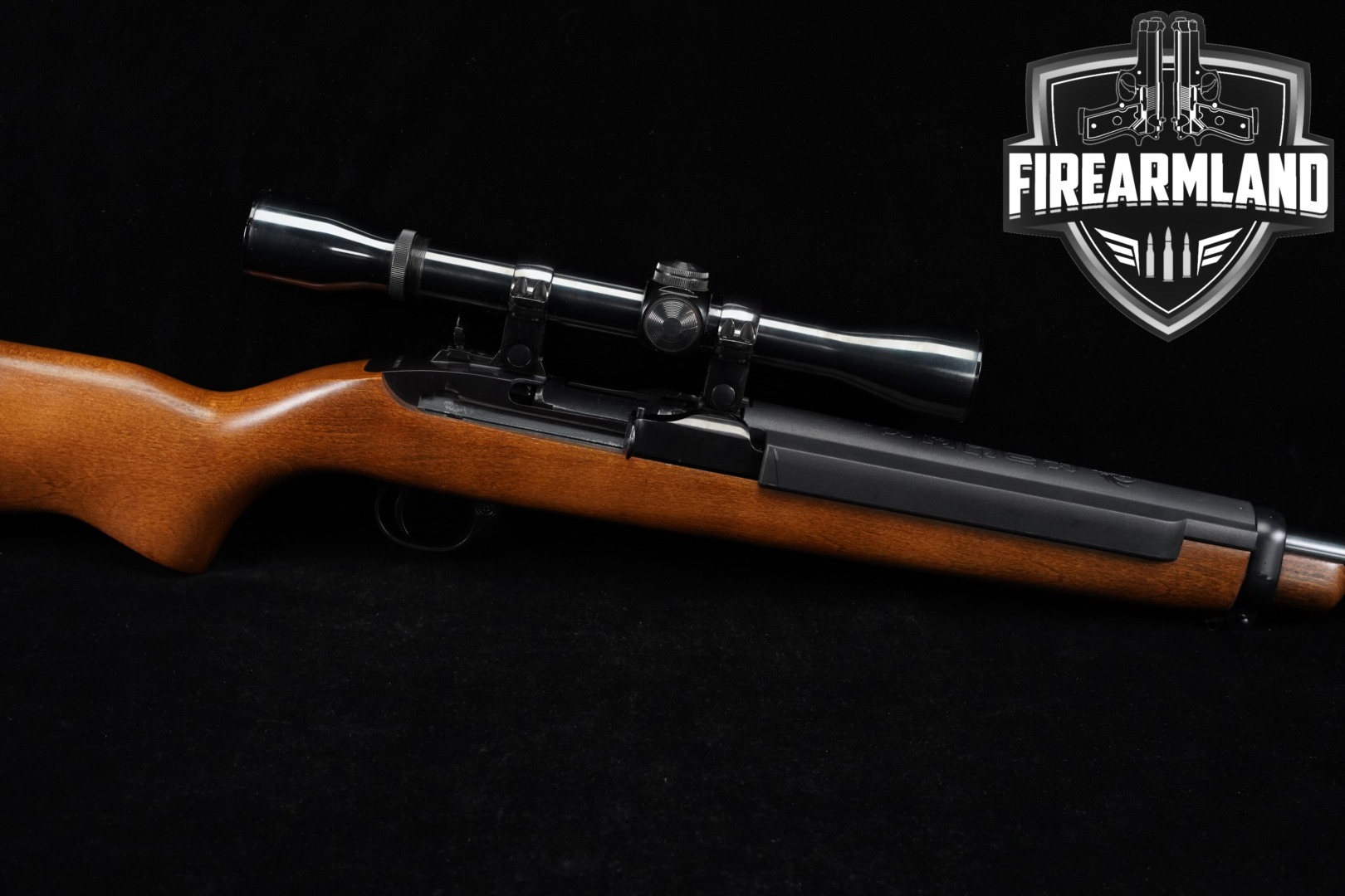 2000 Sturm Ruger Model 99/44 Deerfield Carbine .44 Rem Magnum Blued & Wood in Good Condition Thumbnail
