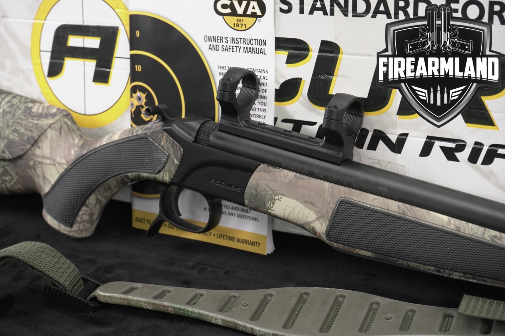 CVA Accura MR Nitride .50 caliber Black & Camo in Excellent Condition Thumbnail
