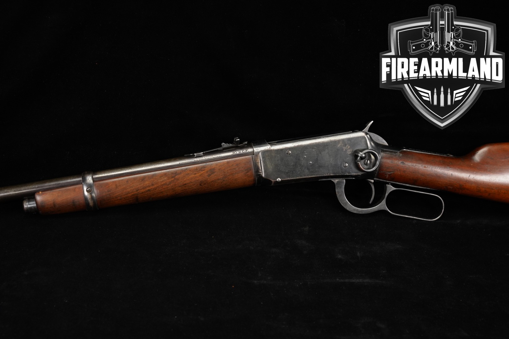 1917 Winchester Repeating Arms Model 1894 Saddle Ring Carbine .30-30 Blued & Walnut in Fair Condition Thumbnail