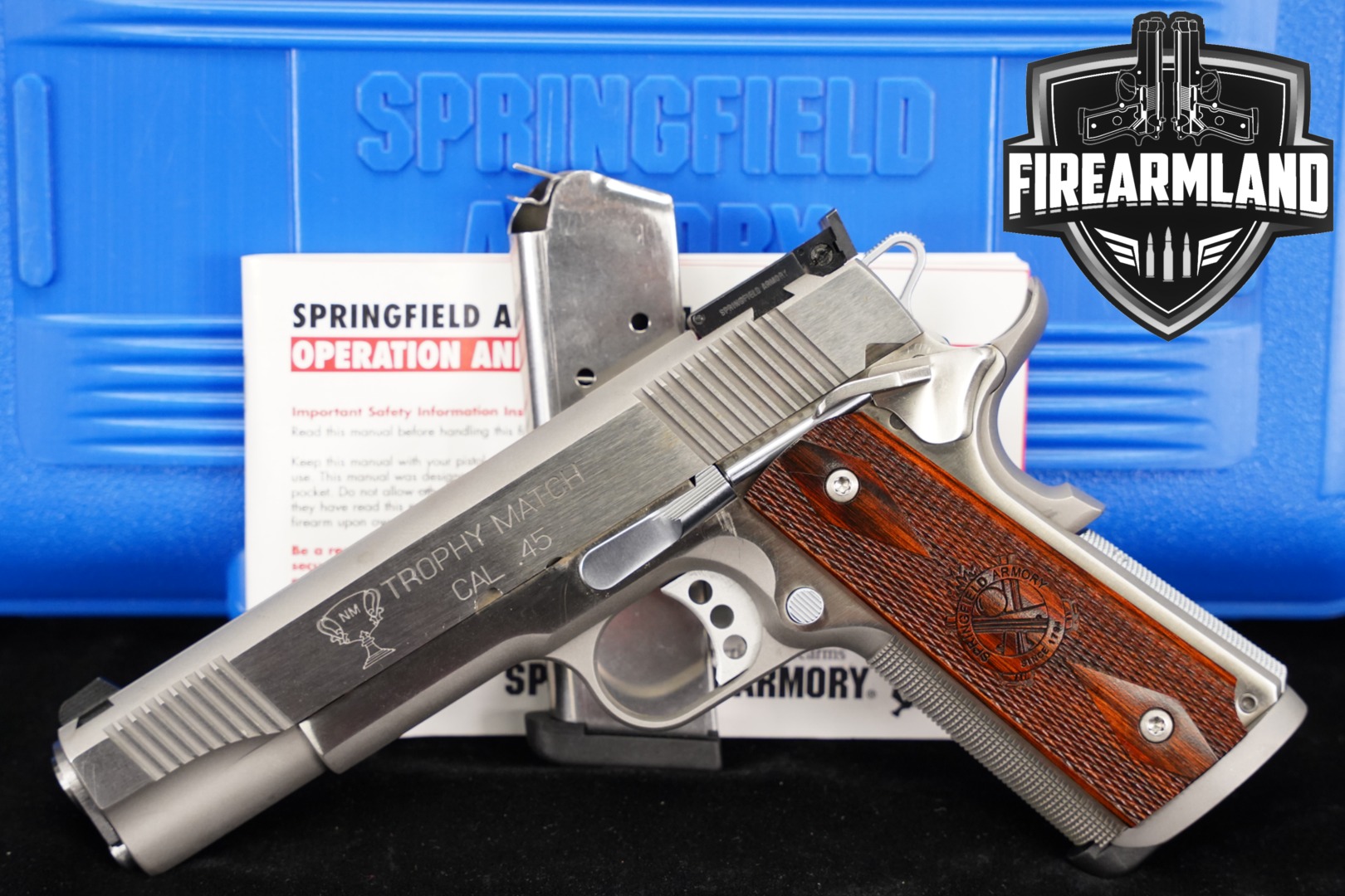 Springfield Armory 1911-A1 Trophy Match .45 ACP Stainless in Very Good Condition Thumbnail