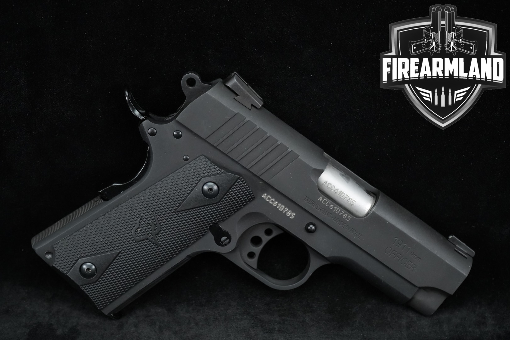 Taurus 1911 Officer 9mm Luger Black in Good Condition Thumbnail