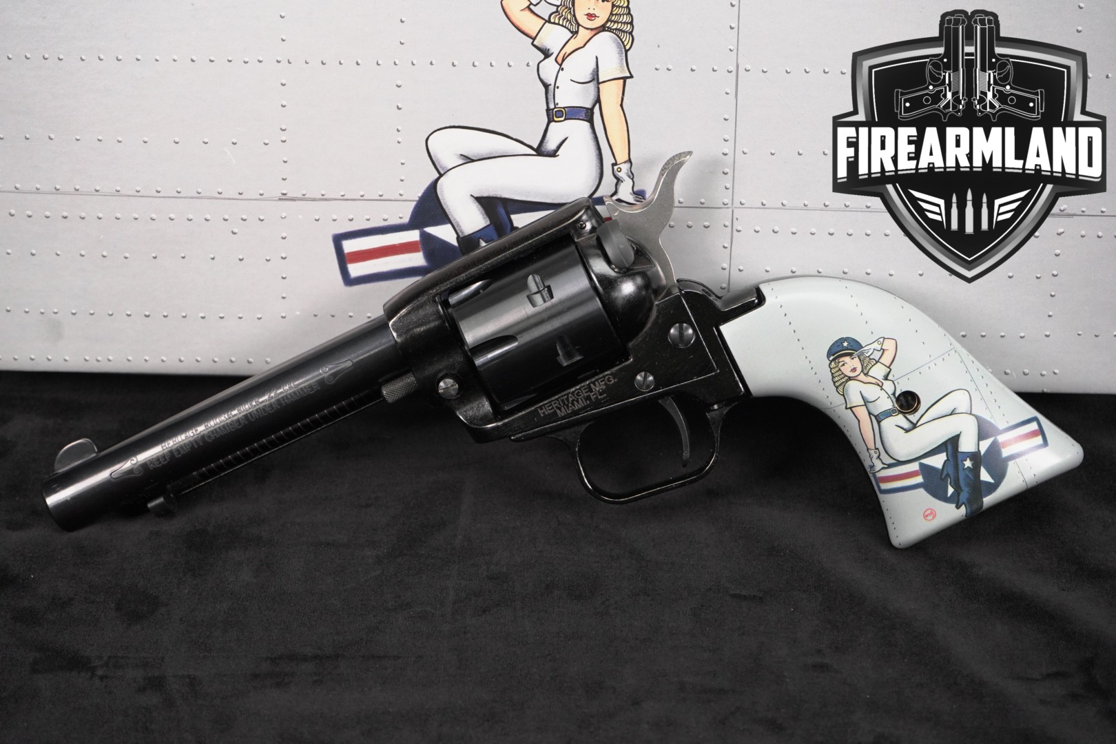 Heritage Manufacturing Co. Rough Rider Pinup1 Lady Luck .22 LR Black in Very Good Condition Thumbnail