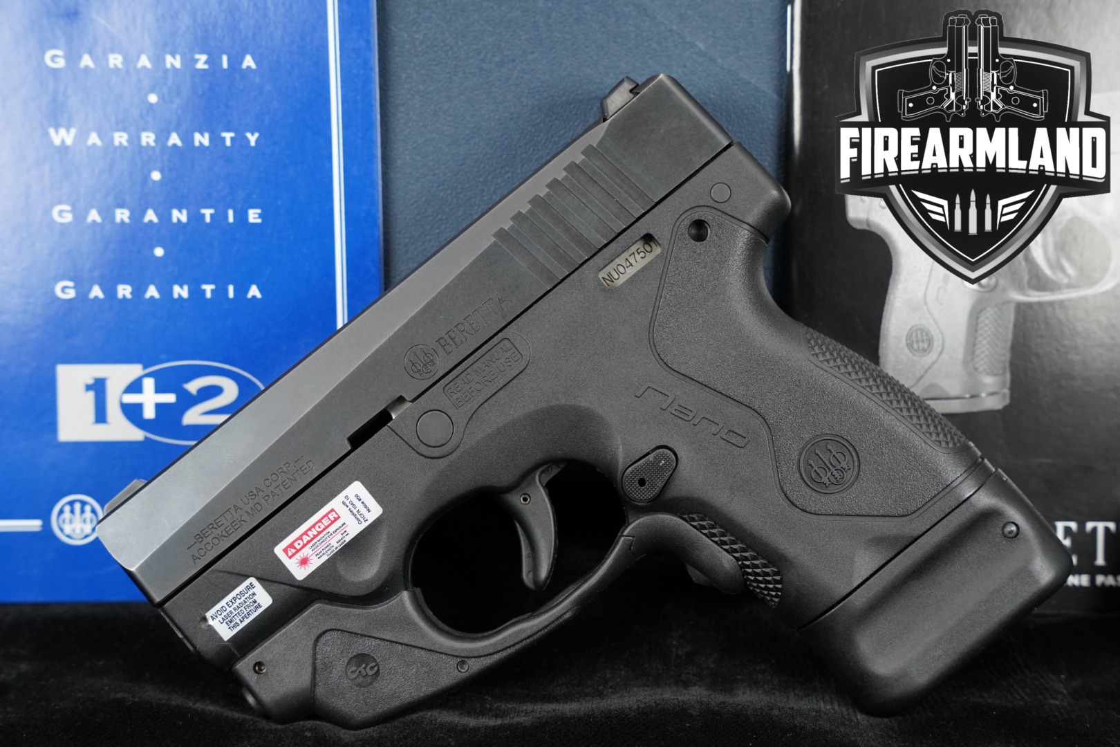 Beretta BU9 Nano 9mm Luger Black in Excellent Condition Thumbnail