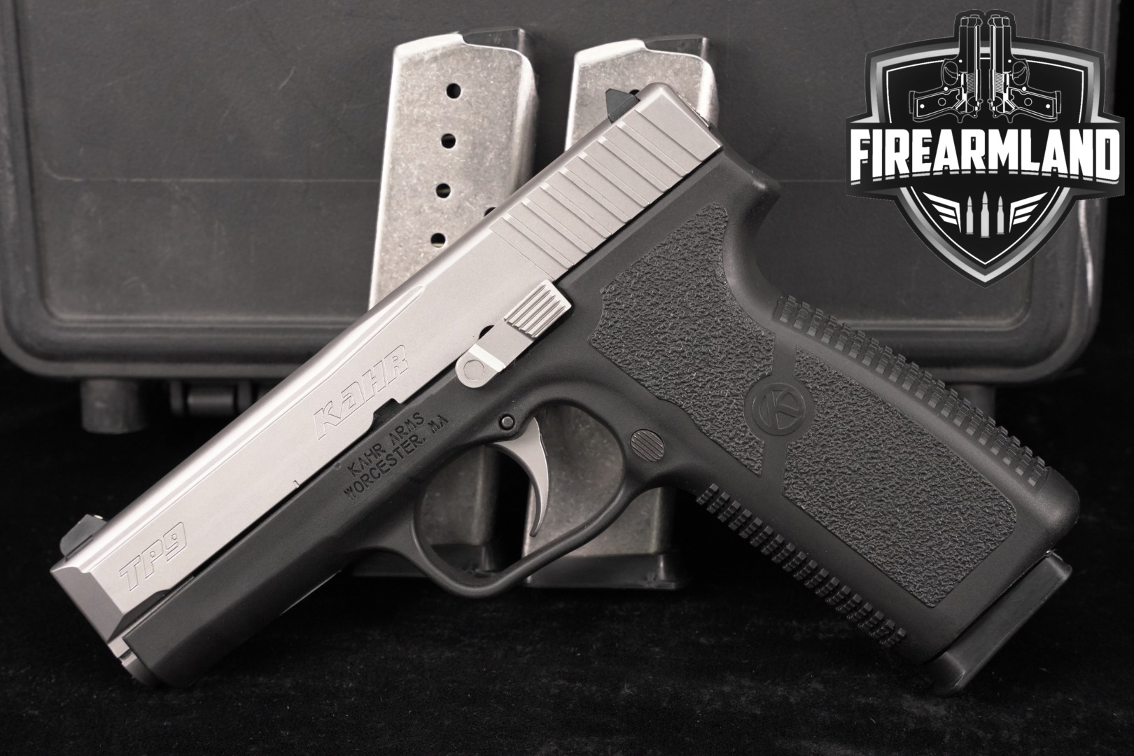 Kahr Arms TP9 9mm 4" Two-Tone Stainless TP-9 +3 MAGS & ORIG CASE-img-0