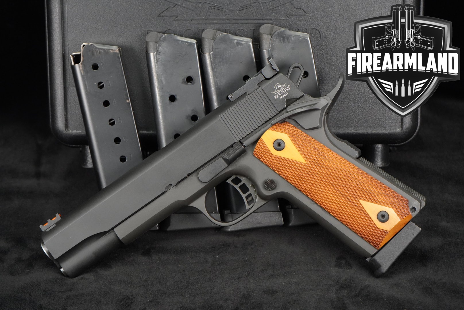Rock Island Armory (RIA) M1911 A1 FS Match .45 ACP Parkerized in Excellent Condition Thumbnail