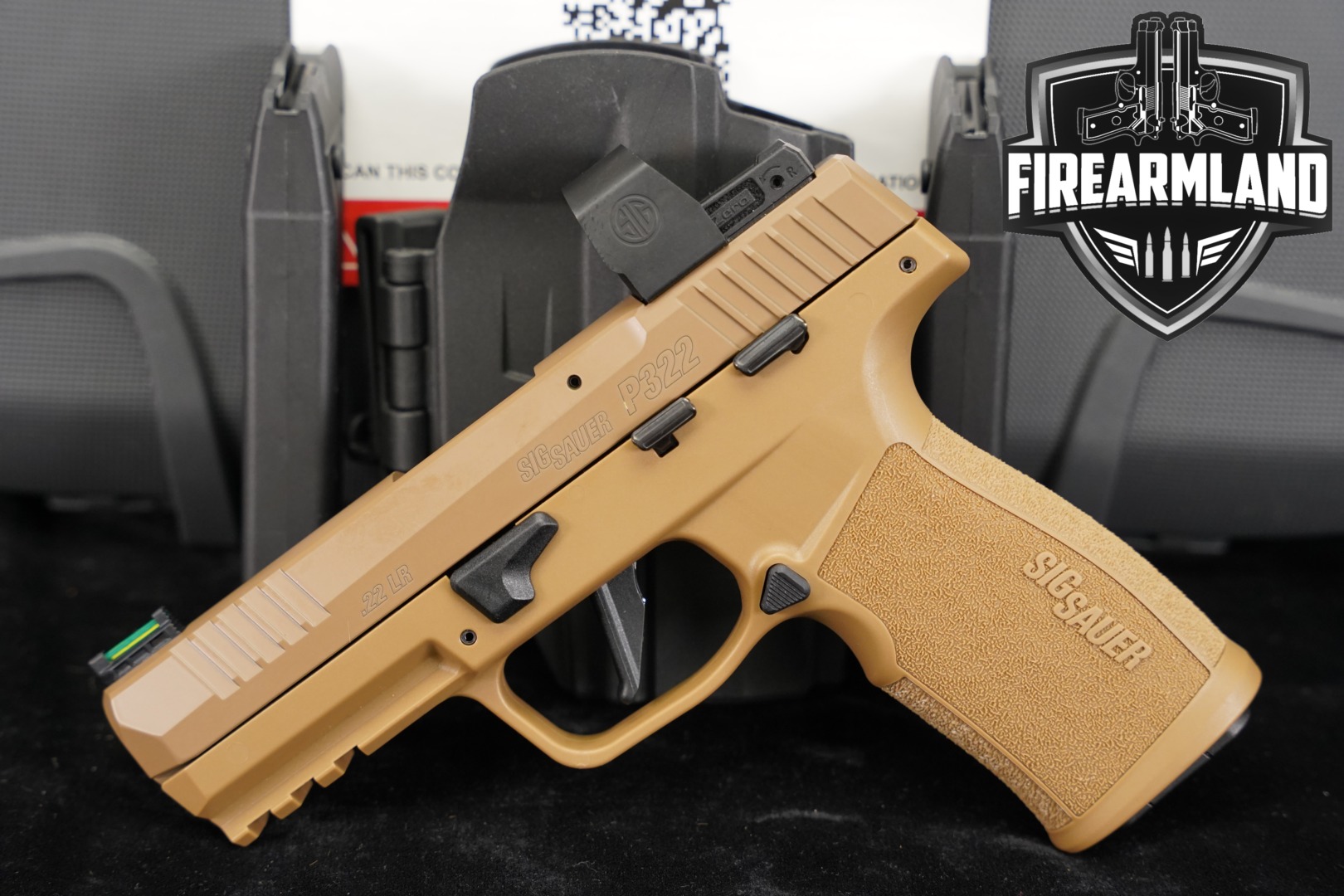 2023 Sig Sauer P322 Coyote TACPAC .22 LR Coyote Tan in Very Good Condition Thumbnail