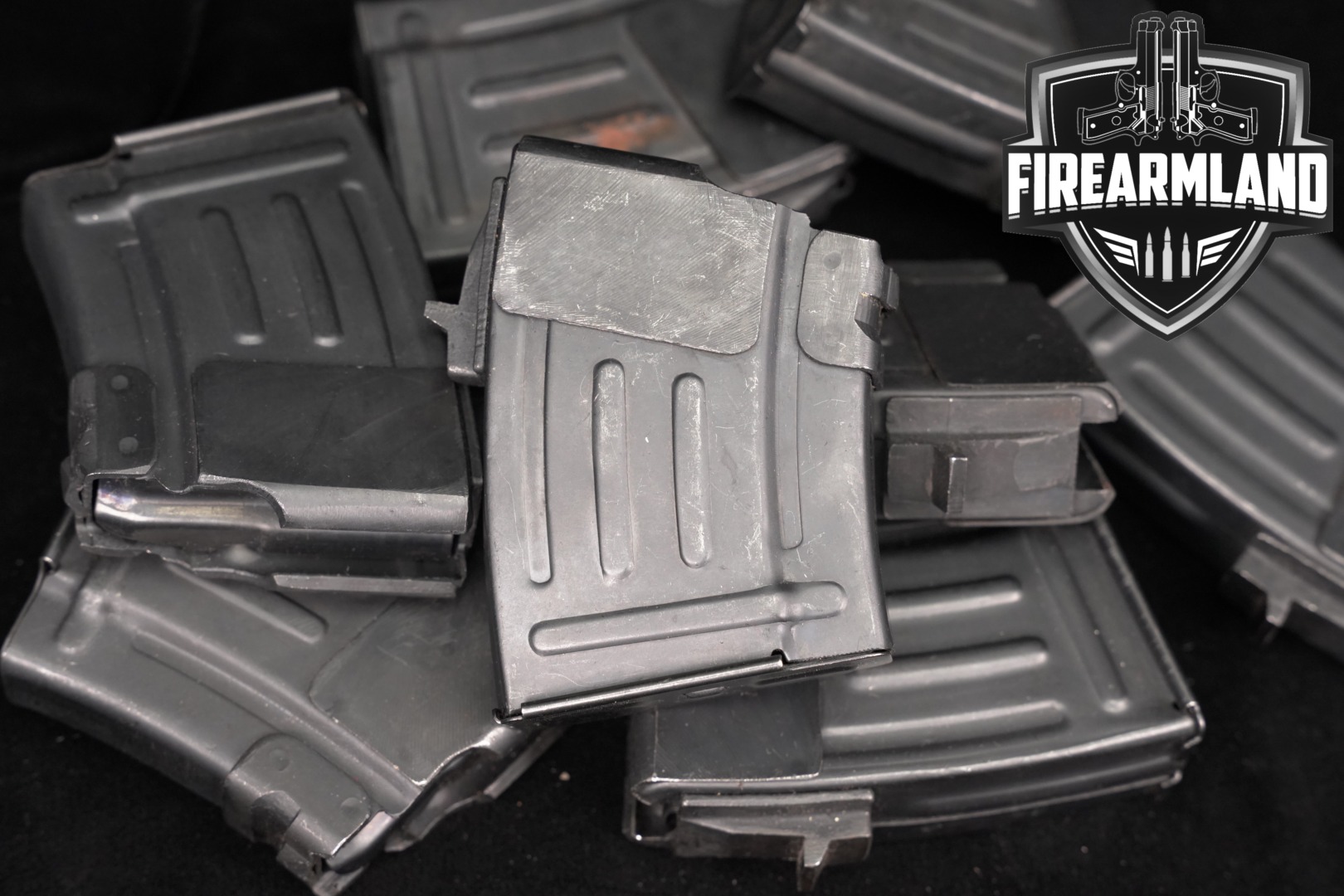 Norinco EIGHT (8) Chinese Flatback 5-Round Magazines AK47/AKM Pattern 7.62x39 7.62x39 in Good Condition Thumbnail