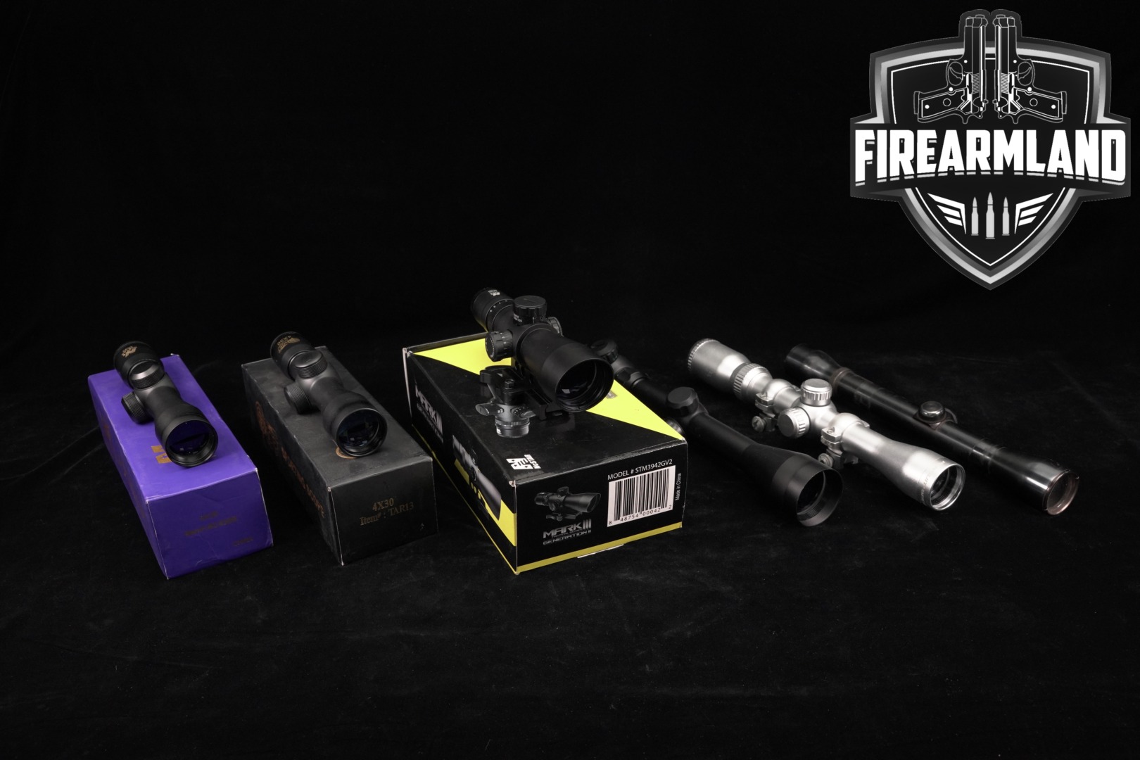 SIX SCOPE LOT 6 Pack Weaver Pursuit Rimfire NcSTAR Target Sports Scopes-img-0