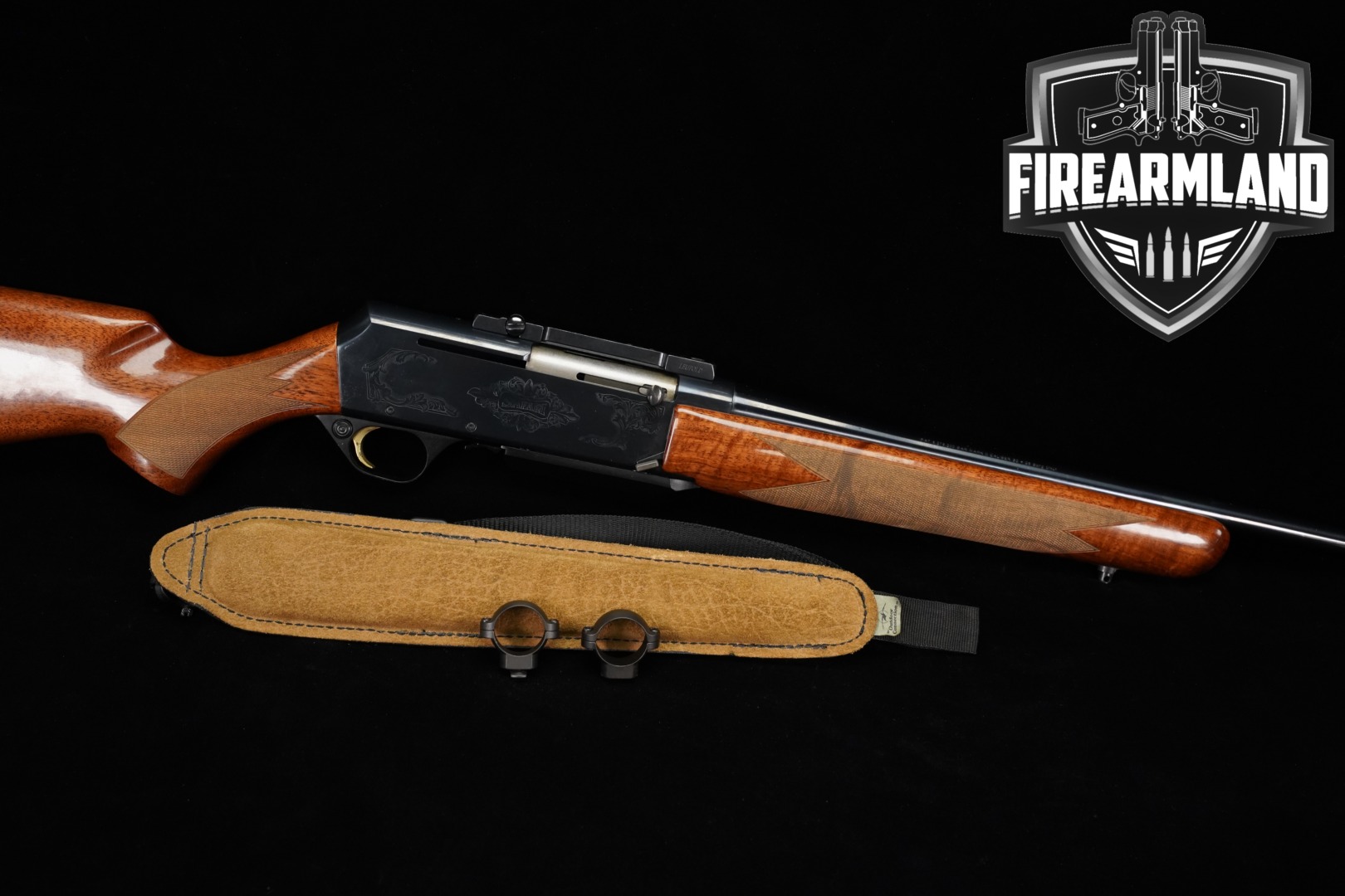 Browning BAR Mark II Safari, BOSS .30-06 Blued/Silver & Walnut in Very Good Condition Thumbnail