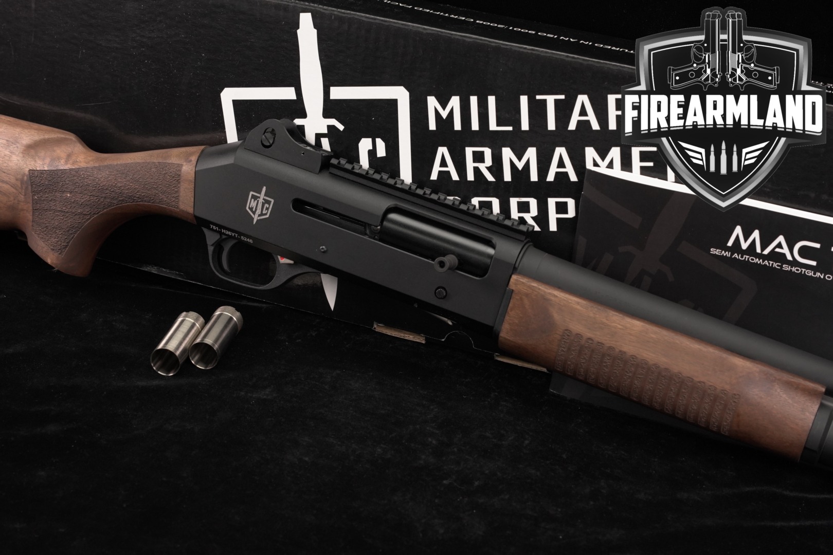 Military Armament Corporation MAC 1014 Wood 12-Gauge 18.5" M1014 +ORIG BOX-img-0
