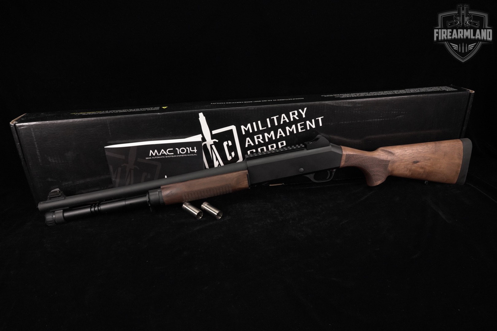 Military Armament Corporation MAC 1014 Wood 12-Gauge 18.5" M1014 +ORIG BOX-img-2