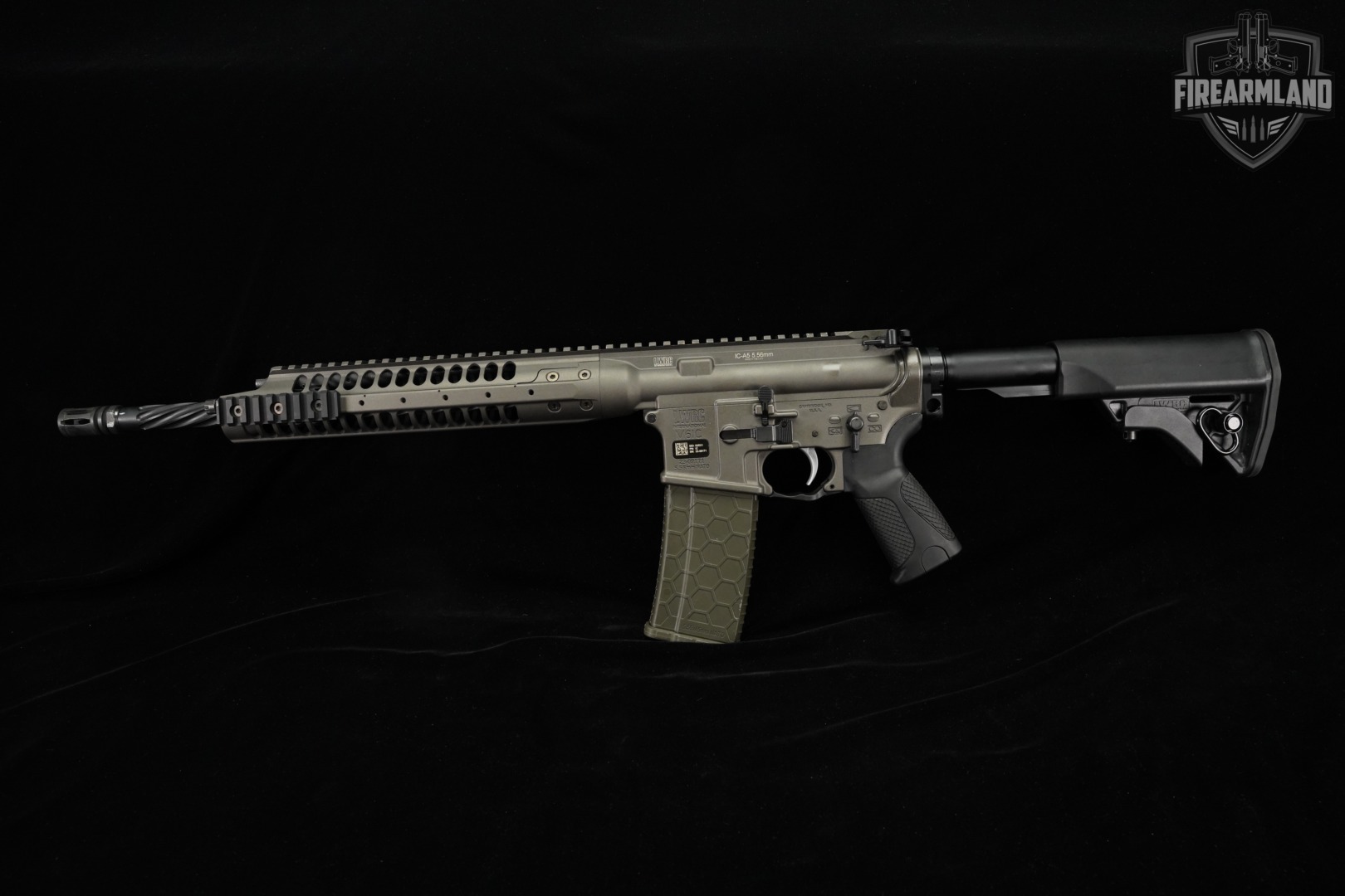 LWRC M6IC IC-A5 5.56 NATO AR-15 AR15 16.1" Grey M6 ICA5 Short-Stroke Piston-img-2