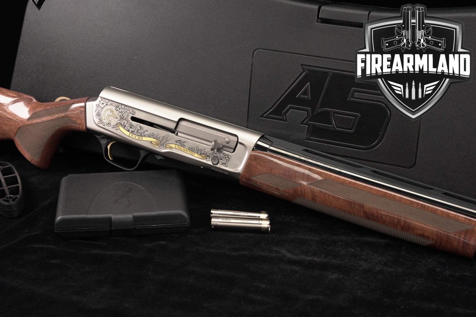 LIMITED Browning A5 DUCKS UNLIMITED 2016 Edition 20-Gauge Nickel & Walnut-img-0