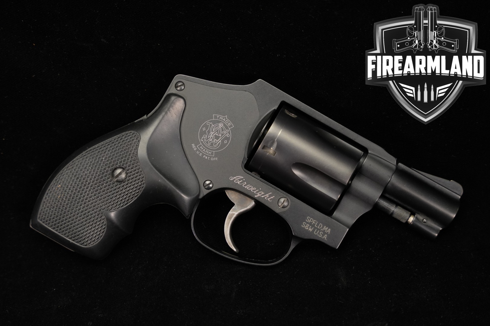Smith & Wesson (S&W) Model 442-2 Airweight .38 Special +P Black in Good Condition Thumbnail