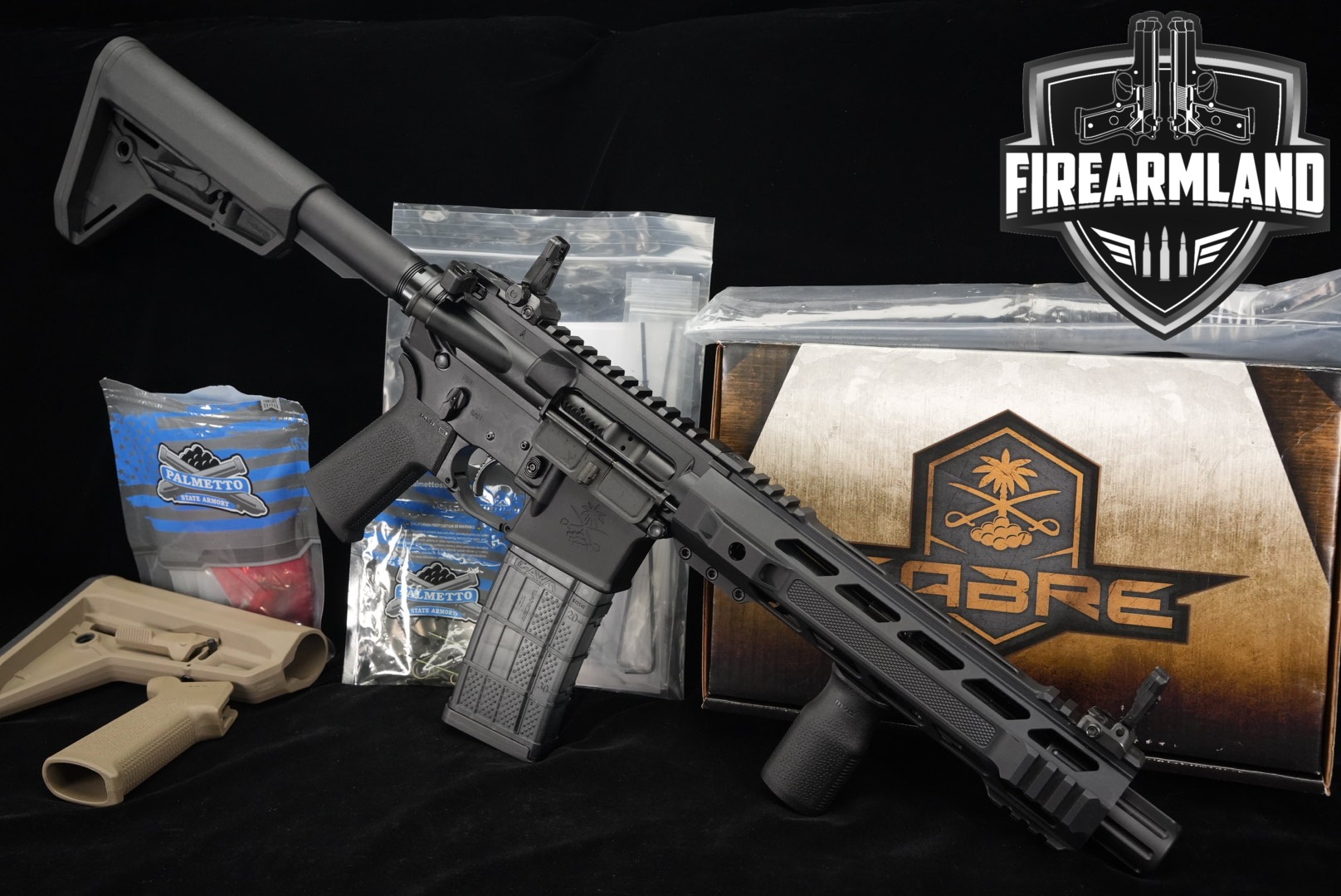 Palmetto State Armory (PSA) SABRE-15 .300 AAC Blackout (7.62x35mm) Black in Excellent Condition Thumbnail