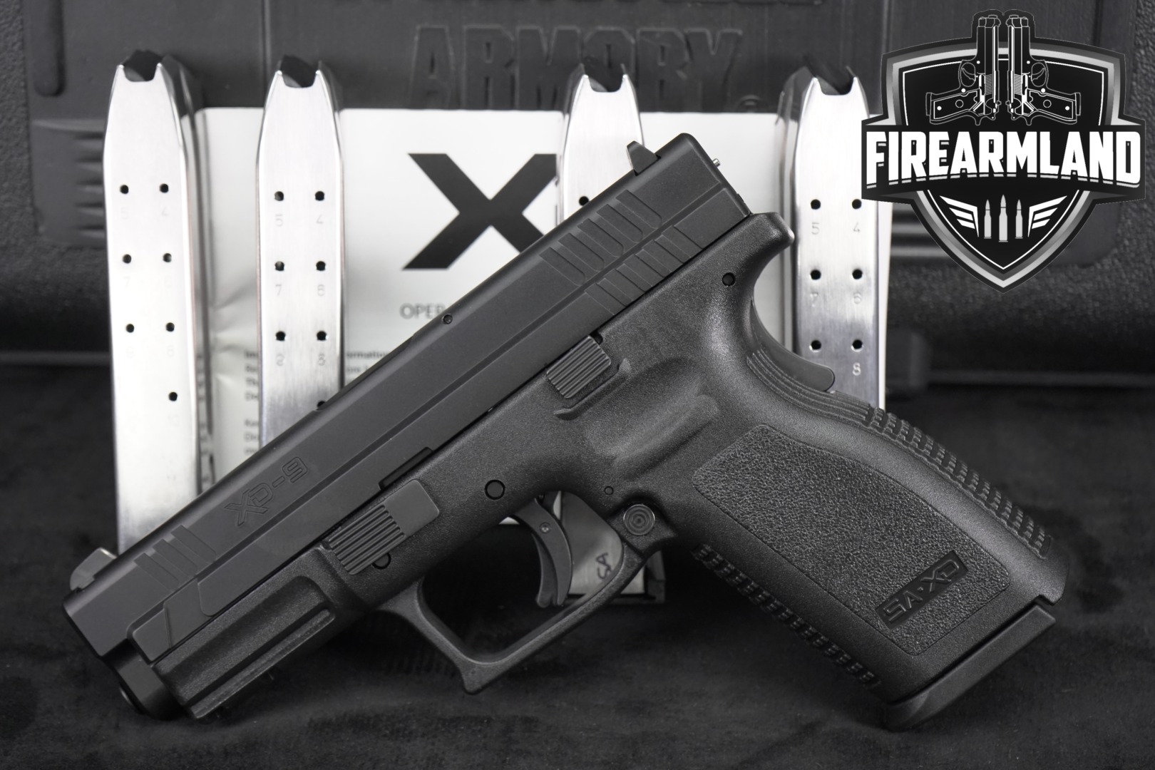 Springfield Armory XD Service Model 9mm Luger Black in Very Good Condition Thumbnail