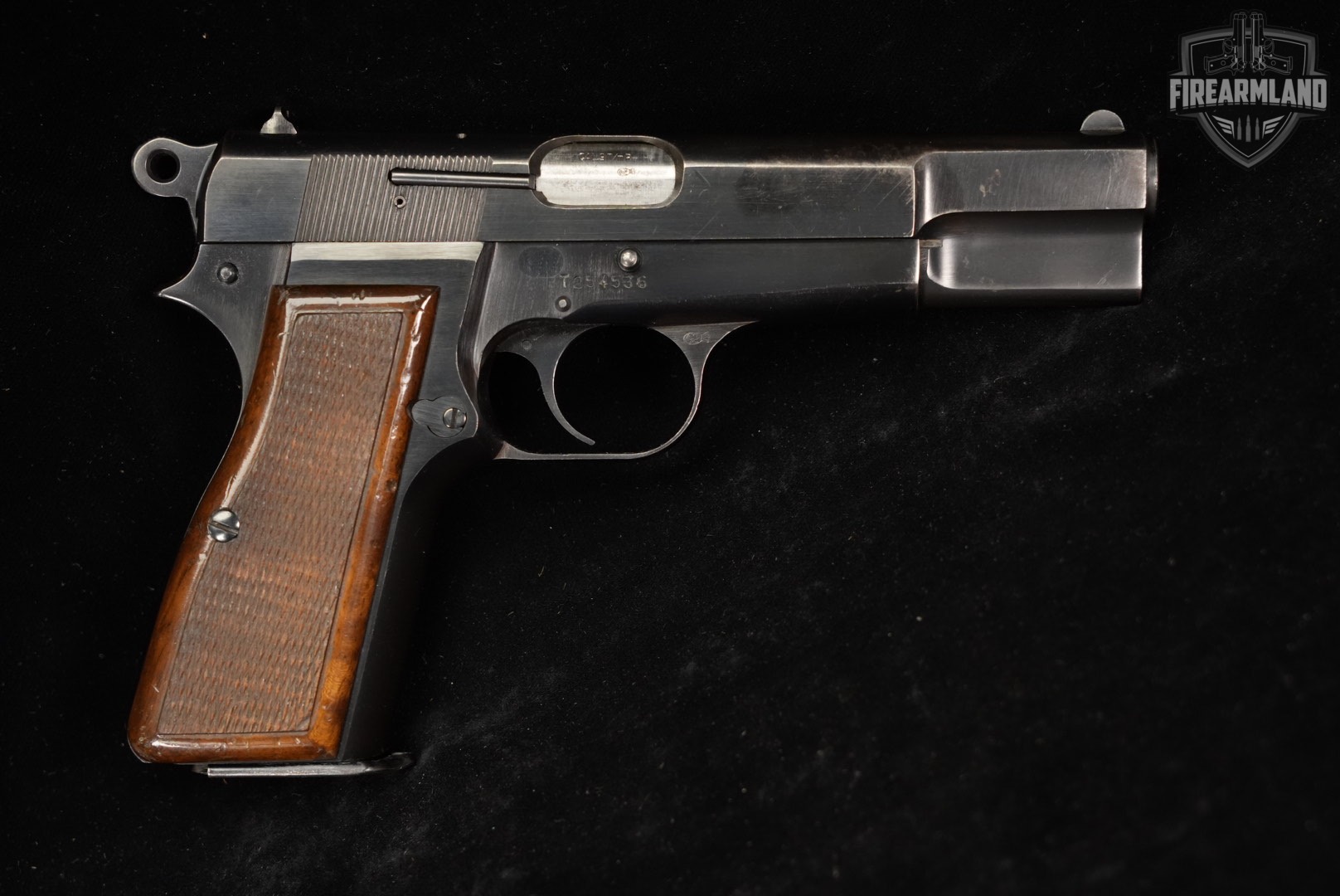 1968 Browning Hi-Power T-Series 9mm 4.625" Blued High BHP-img-4