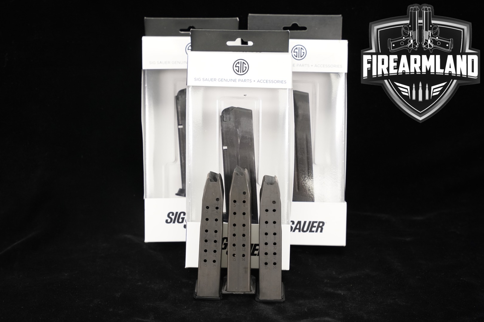 Sig Sauer SIX (6) P229 15-Round 9mm Magazines 9mm Luger in Very Good Condition Thumbnail